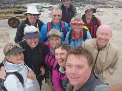 Trail group photo with Richard